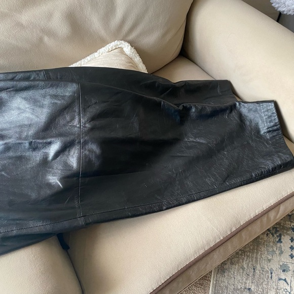 Jones NY Leather Straight Leg Pants 22W - Picture 6 of 8